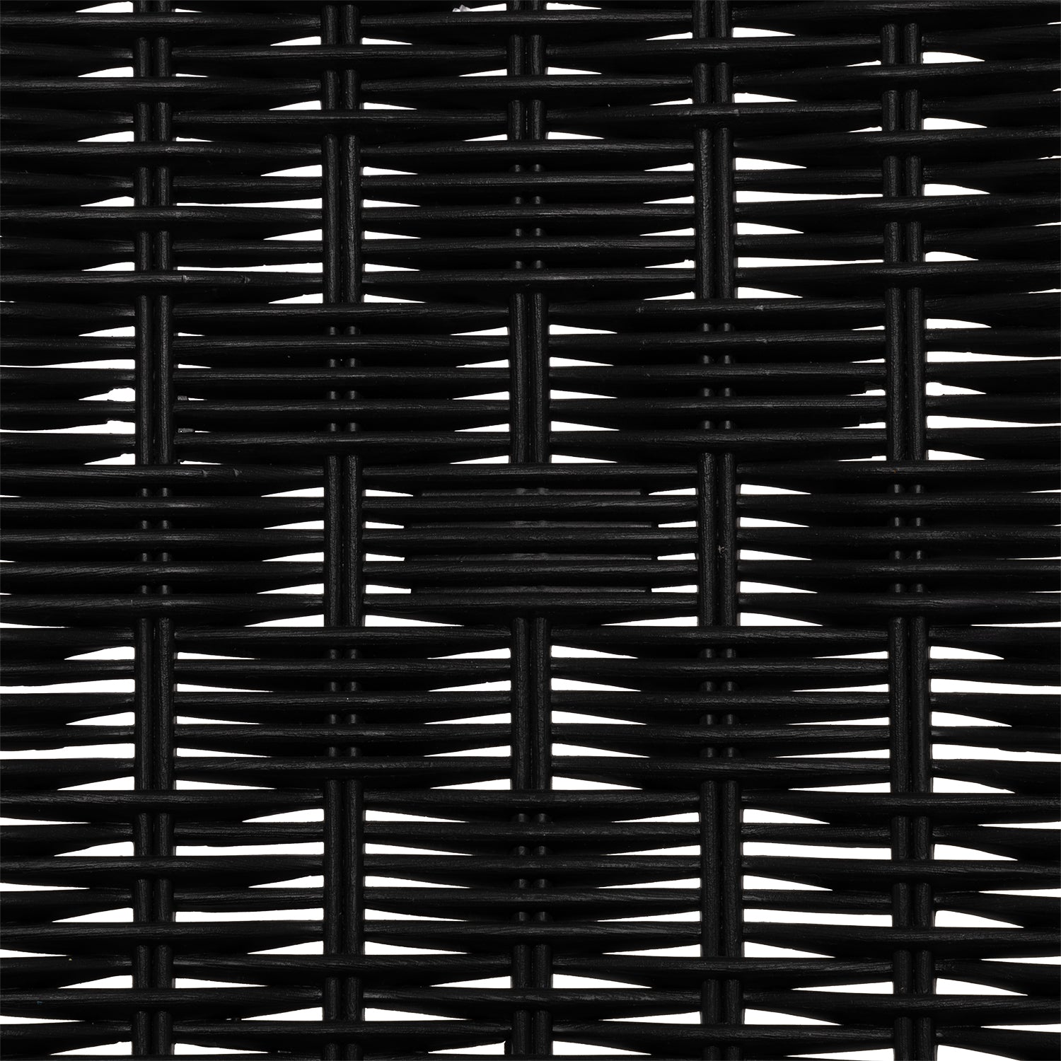 VESTIAMO CASA GIARDINO - Sedia da giardino in acciaio Nero - h72x59x55 cm